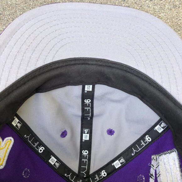 NEW ERA Los Angeles Lakers Local Snapback Hat 9Fifty LA City of Angels Hollywood - Picture 10 of 10